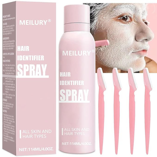 Hair Identifier Spray for Face Shaving,Moisturizing and Skin Care Dermaplaner Spray, Glow Reveal Face Spray for Face Dermaplaning, Peach Fuzz Remover for Women Face (1pc)-BrightBean Baby