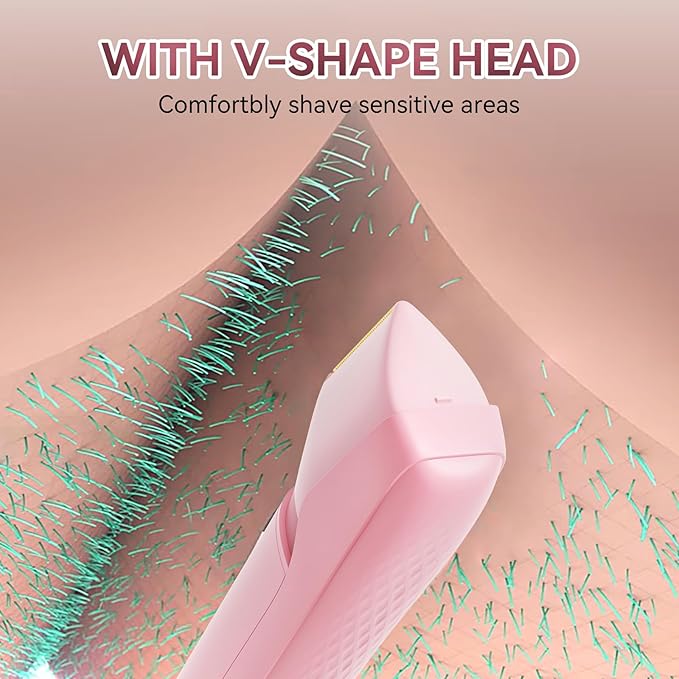 Women's Bikini Trimmer - Painless Body Shaver with Curved Single Blade, Waterproof for Sensitive Skin & Intimate Areas-BrightBean Baby