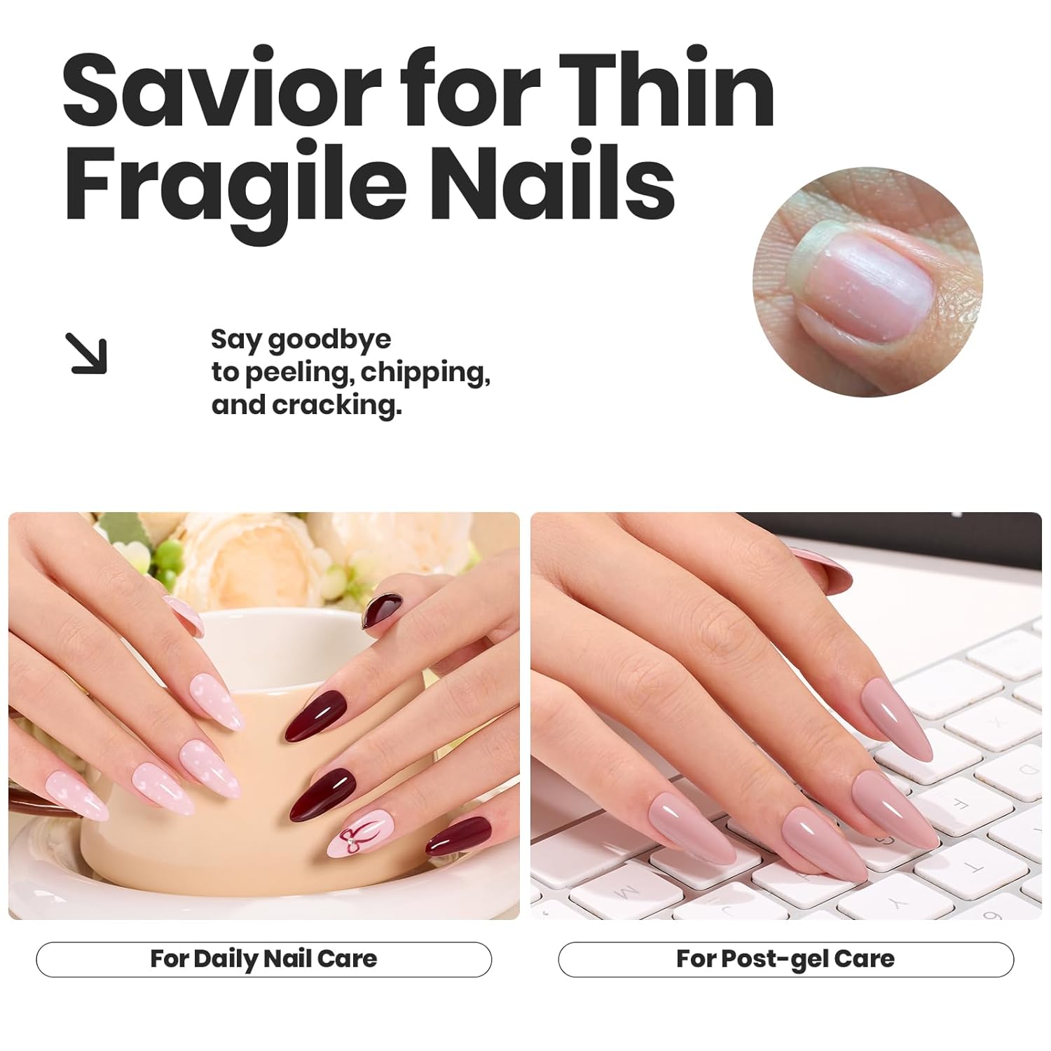 Beetles Fall Nail Polish Set Coconut Mousse 6 Colors, Nude Nail Polish Quick Dry Long Lasting Neutral Brown Red Pink Lacquer Glossy for Women Salon DIY Nail Art-BrightBean Baby