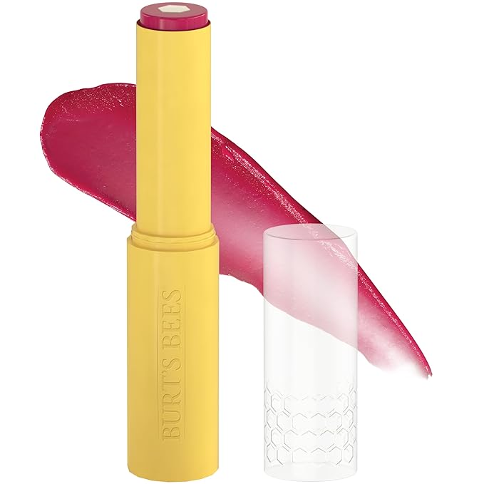 Burt’s Bees Back to School Gift Ideas, Tinted Boosted Balm, Cheeky Cherry, Hydrating Tinted Lip Balm with Vitamin C, E, and F Core, 24 Hour Lip Moisturizer, 100% Natural Origin, 1 Count, 0.16oz-BrightBean Baby