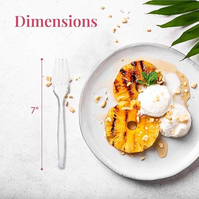 Prestee 600 Plastic Silverware Set - 200 Plastic Knives, Forks, and Spoons for 200 Guests - Heavy Duty Bulk Disposable Flatware Utensils for Christmas, Holiday, Wedding Party Supplies