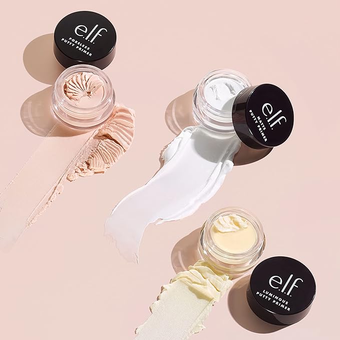 e.l.f. Cosmetics Putty Primer Trio, Includes Poreless Putty, Matte Putty & Luminous Putty, Travel Size, 0.14 Oz (4g) Each, 0.14 ounces, Count 3 ( Pack of 1)-BrightBean Baby