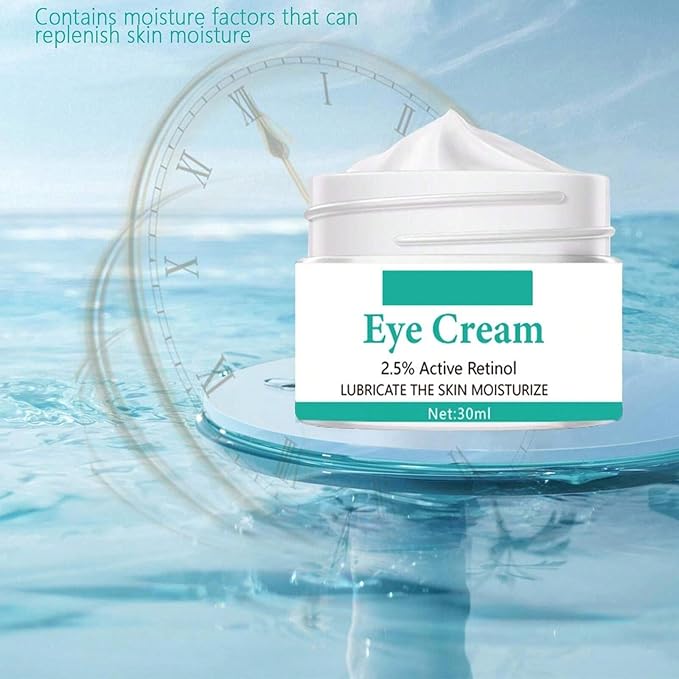 Eye Cream with 2.5% Active Retinol Anti Puffiness Caffeine Under Eye Cream Collagen Deep Moisturizing Anti Wrinkle Reduce Fine Lines Improve Dark Circles Anti Aging-BrightBean Baby