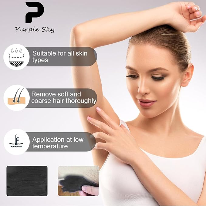 80oz Hard Wax Beads - Quick Hair Removal Waxing - Body, Leg, Back, Bikini - SPA Soft Waxness Salon At Home - Corase Hair Remove for Women Men-BrightBean Baby