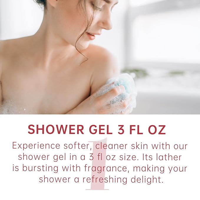 Bath Gift for Women and Girls, Japanese Cherry Blossom Spa Set With Natural Extracts, 3PCS Set - Shower Gel, Lotion, Mist, Personal Self Care Kit, Body Care Travel Set-BrightBean Baby