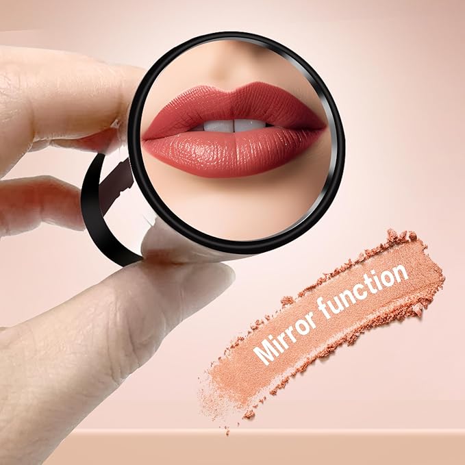 Portable Professional Makeup Kit,Mini Professional Makeup Kit Eyeshadow Palette Lip Gloss Concealer,Lipstick shape and size,7 Color-BrightBean Baby