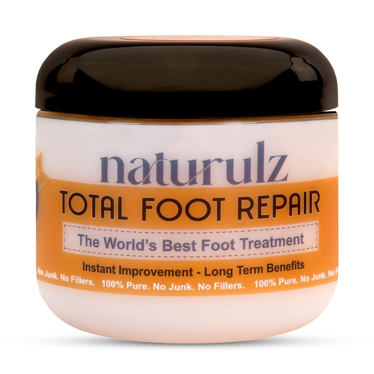 Naturulz Total Foot Repair 4oz – No Junk Foot Cream for Dry, Rough Skin & Cracked Heels, Lightweight & Compact Moisturizer for Feet, Knees, Elbows & Hands, Softens, Repairs & Smooths Cracked Skin-BrightBean Baby