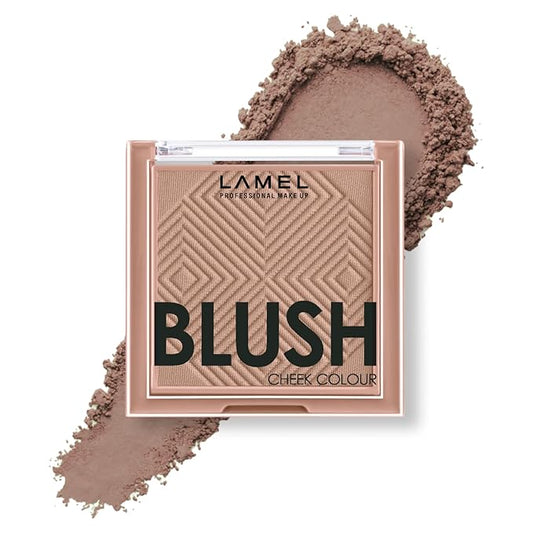 Lamel Blush Cheek Taupe Color Mini - Natural, Lightweight, Smooth, Blendable Powder - Shading & Contouring - 4 Universal Shades Powder Blush - Cruelty Free - № 404 (Taupe) - 3.8g / 0.13-BrightBean Baby