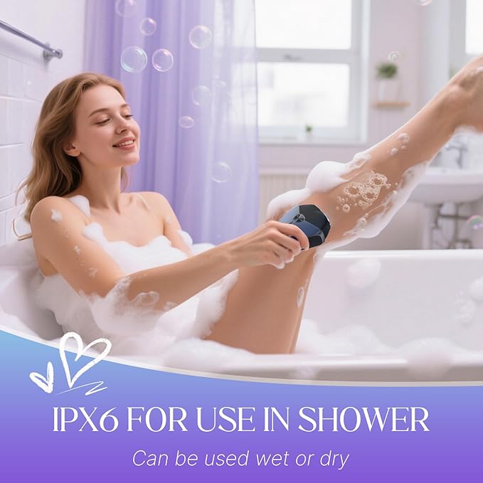 Electric Shavers for Women, Womens Electric Leg Shaver Cordless Painless Facial Hair Removal for Arms and Underarms Bikini Trimmer Electronic Razors for Shaving Portable and Safe Wet and Dry Use-BrightBean Baby