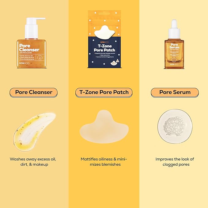 Hanhoo Pore Cleanser with Niacinamide, 6.76 Fl. Oz., 2-in-1 Facial Cleanser and Mask, with Niacinamide and Salicylic Acid, Clears Clogged Pores, Makeup-Remover, Exfoliating Face Wash, Korean Skincare-BrightBean Baby