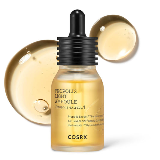 COSRX Propolis Ampoule, Glow Boosting Serum for Face with 73.5% Propolis Extract, 1.01fl.oz/30ml, Hydrating Essence for Sensitive Skin, Fine Lines, Uneven Skintone, Korean Skincare-BrightBean Baby