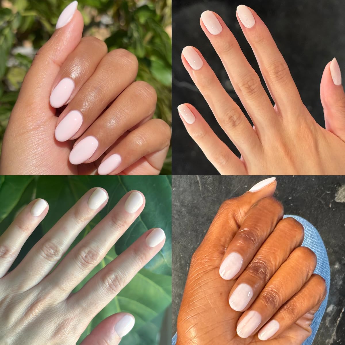 Olive & June Gel Polish | UV LED Nail Lamp Needed | Long Lasting Formula | Up to 21 Days of Wear | Damage-Free Removal | Salon-Quality Manicure, Pedicure at Home | GH | Baby Pink-BrightBean Baby