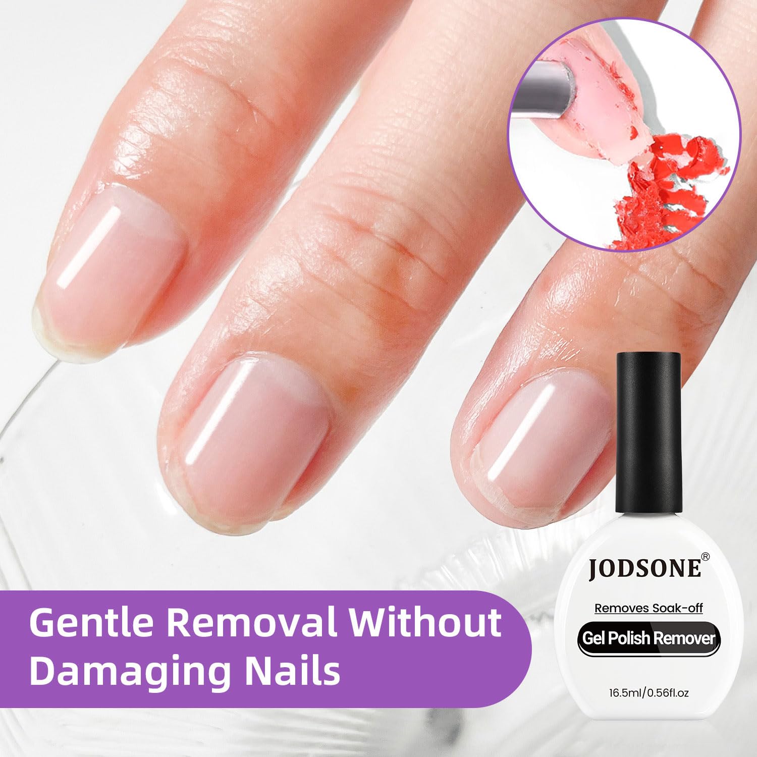 JODSONE Gel Nail Remover 16.5ml No Need Soaking or Wrapping for Nails 3-5 Minutes Effective Gel Nail Polish Remover for Quick And Easy Removal At Home-BrightBean Baby