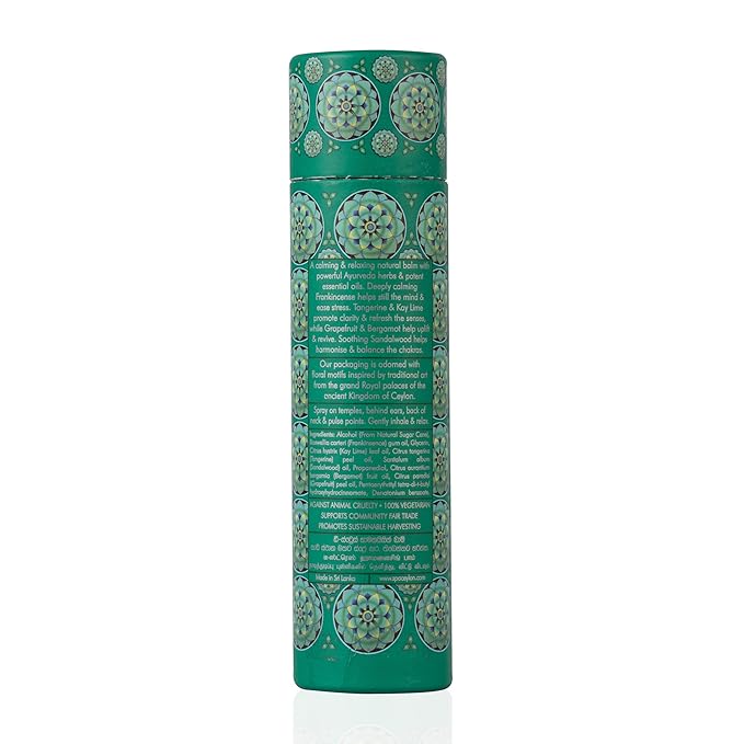 SPA CEYLON DE-STRESS Harmonising Balm micro mist | Instant Cooling Relief | Spray Bottle |Natural & Silicone-Free | Soothes Skin |Paraben-Free | Suitable for all skin types-BrightBean Baby