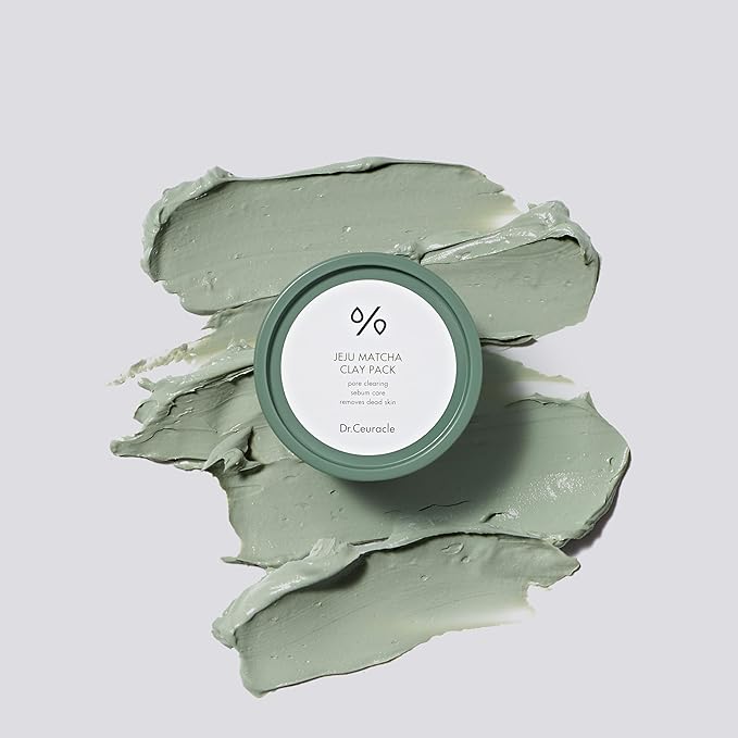 leegeehaam Dr.Ceuracle Jeju Island Matcha Clay Pack (115g / 4.05 oz) - Wash-Off Type Clay Facial Mask Pack for Cleansing Pore and Detoxifying Dull Skin-BrightBean Baby