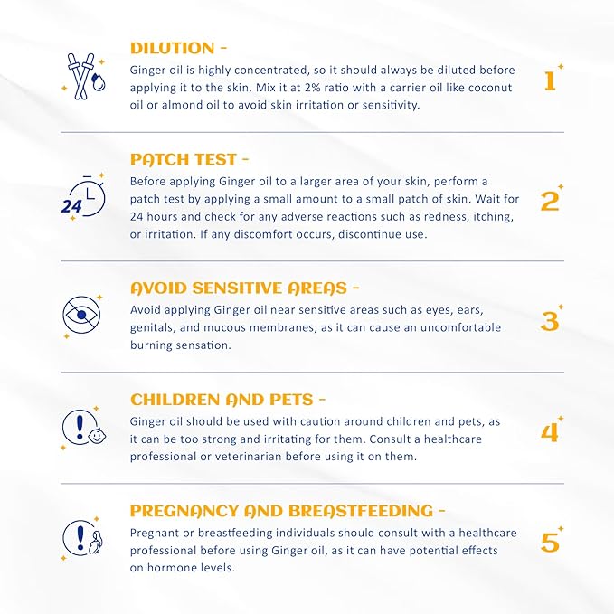 HIQILI Pure Ginger Essential Oil 3.38 Fl Oz, Pure Natural Premium Ginger Oil for Massage, Diffuser, Large Bottle with Dropper & Gift Box -100ml-BrightBean Baby