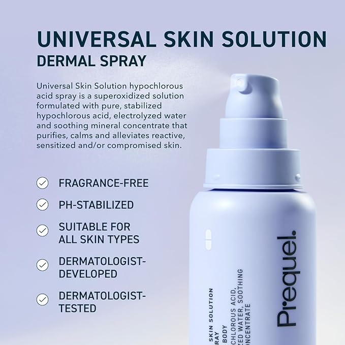 Skin Universal Skin Solution Hypochlorous Acid Spray for Face and Body. HOCL Facial Cleanser and Dermal Spray with Electrolyzed Water and Mineral Complex. pH-Stabilized Skin Care. 4oz-BrightBean Baby