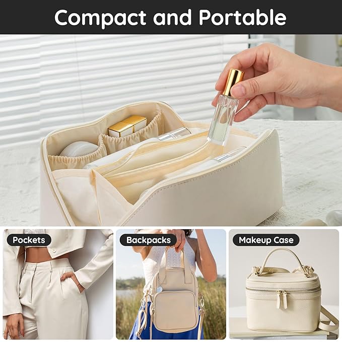 Segbeauty Perfume Travel Refillable, 5pcs 0.34 oz Portable Perfume Bottle, Empty Glass Sprayer Perfume Replacement Bottles for Travel Scent Toiletries Pump Bottle-BrightBean Baby