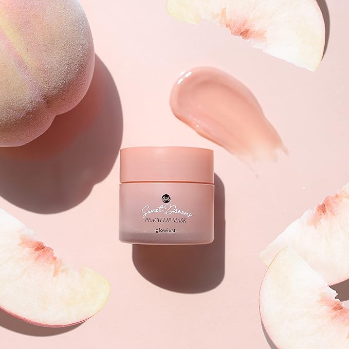 Sweet Dreams Lip Mask: Nourishing, Plumping and Hydrating Lip Sleeping Mask | Hyaluronic Acids+Vitamin C+Shea Butter+Antioxidants | Peach-BrightBean Baby