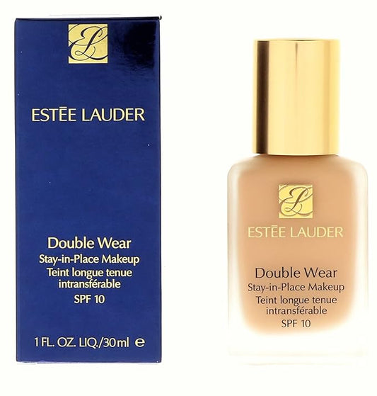 Estée Lauder Double Wear Stay-in-Place 24-Hour Long-Wear Matte Foundation, 1.0 oz. , 3N1 Ivory Beige-BrightBean Baby