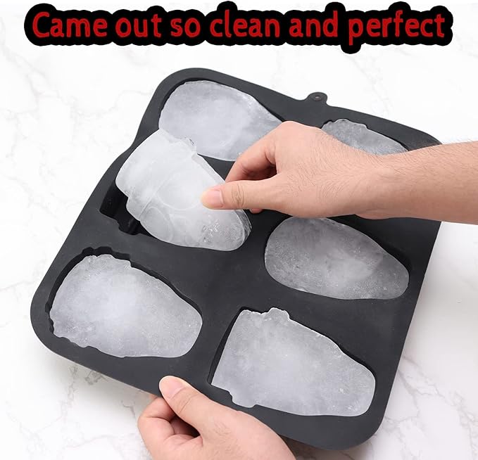 FreeNFond Halloween Baking Skull Cake Pan Molds, Silicone Pirate Cakelet Tin