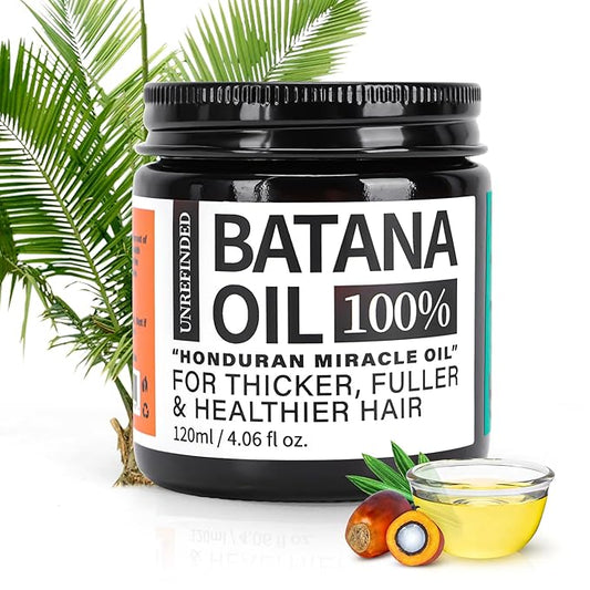 Organic Batana Oil for Hair Growth, 100% Pure Batana from Honduras, Hair Treatment Oil for Thick and Strong Hair, 4 fl oz-BrightBean Baby