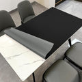 Leather Table Cover,1.8mm Thick,30x48 Inch Desk Cover,Large Desk Mat,Table Protector,Table Cover Protector,Table Top Protectors for Wood,Desk Writing Mat(Black+Gray,30x48)