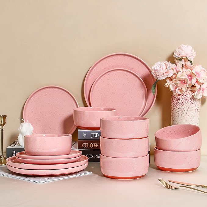 GZG 6 Inch Ceramic Cereal Bowls Set of 4, 28oz Large Soup Salad Pasta Bowls, Porcelain Oatmeal Bowl for Kitchen, Microwave & Dishwasher Safe