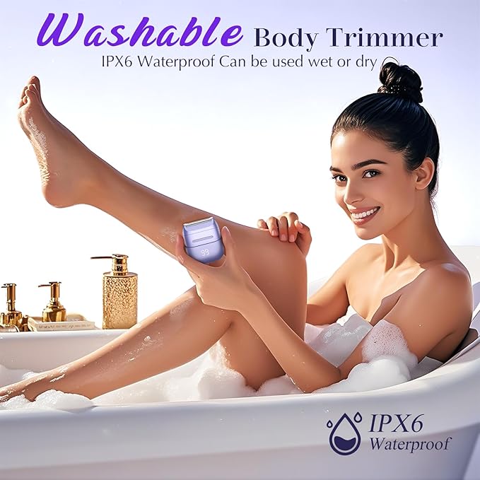 Electric Razors for Women, Womens Electric Leg Shaver Cordless Shaver for Women Painless Facial Hair Removal for Arms, Underarms, Bikini Trimmer, Portable & Safe, Wet & Dry Use Razor-BrightBean Baby