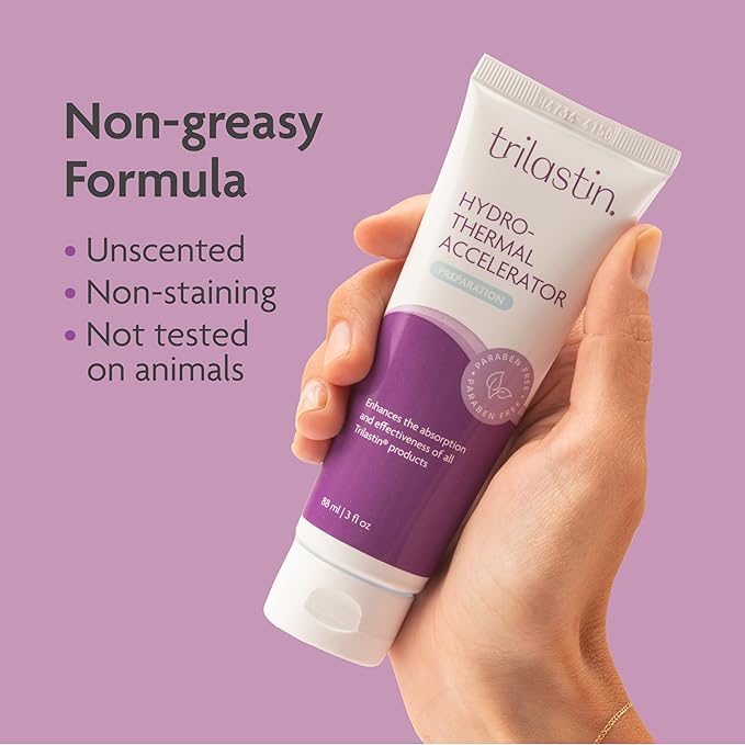 TriLASTIN Hydro-Thermal Accelerator - Moisturizer (3oz / 88ml) | Vitamin-Infused Skin Serum | Pregnancy and Postpartum Skin Care for Stretch Mark Prevention | Hypoallergenic and Paraben-Free Formula-BrightBean Baby