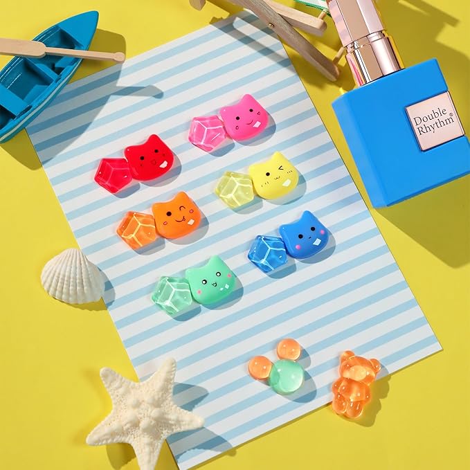 Double Rhythm 6 Pcs 15 ML Gel Polish Set Same Color Same Bottle Soak Off Gel Polish Kit Nail Art Manicure Salon DIY at Home for Women (Pastel Red Pink Orange Yellow Green-T6-11)-BrightBean Baby