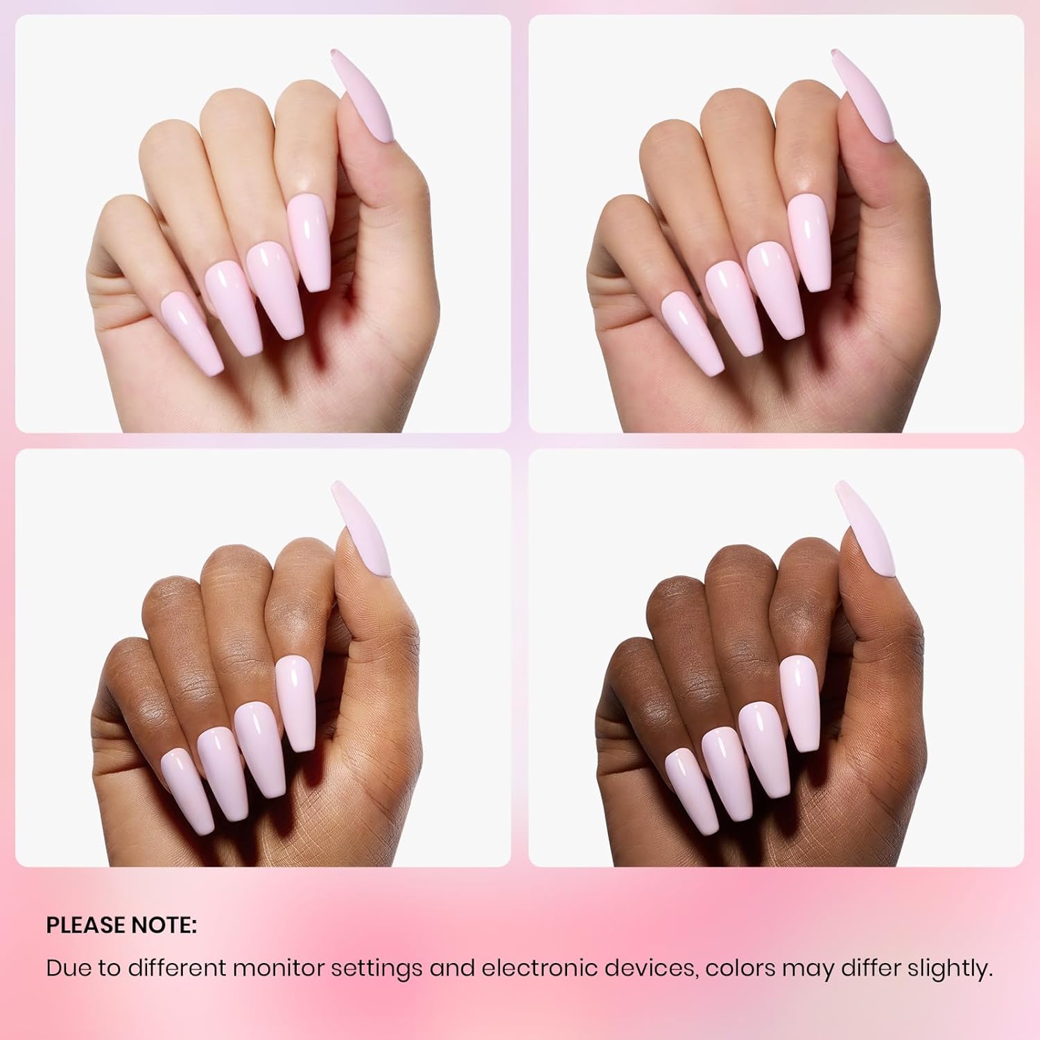 Beetles Pink Gel Nail Polish, Barely Pink Gel Polish Soak Off LED Nail UV LED Lamp Pastel Nail Art Manicure Salon DIY Home 0.51Oz Gift for Women-BrightBean Baby