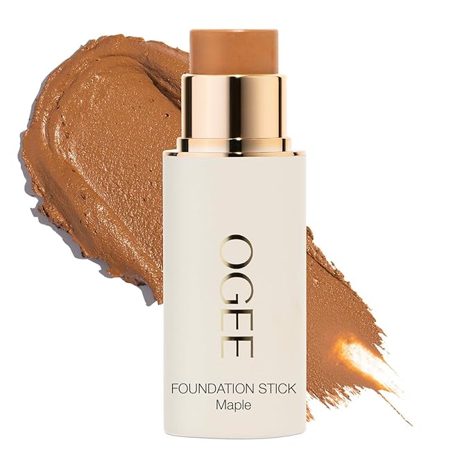 Ogee Sculpted Complexion Foundation Stick (Maple 9.0W - Medium Deep, Golden Bronze Undertones) Full Coverage Foundation Makeup - Instantly Balance & Even Complexion - 70% Organic Ingredients-BrightBean Baby