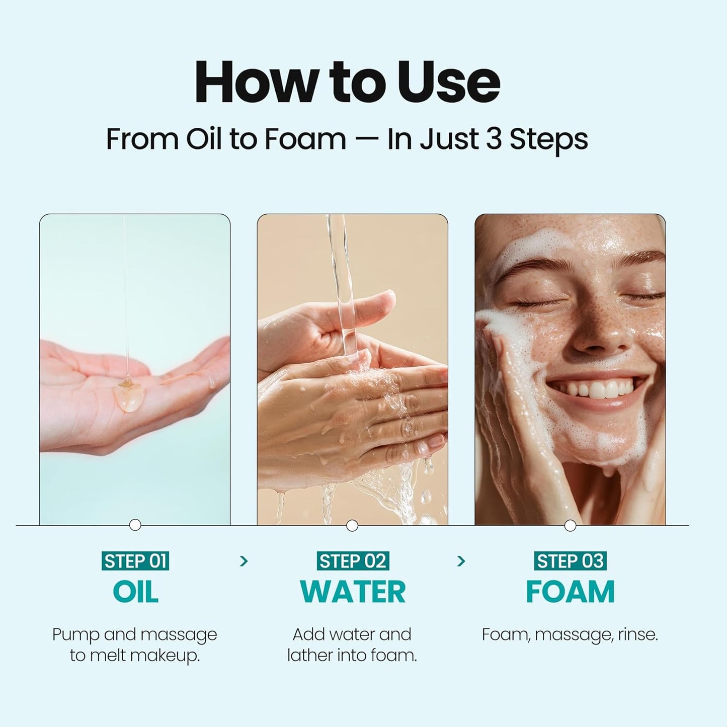 [K-Beauty] Blue Tansy Oil to Foam - All-in-One Korean Face Wash OilBased Foaming Facial Cleanser - Excess Sebum & Oil Control - Makeup Deep Cleansing Oil for All Skin Types (3.88 fl oz)-BrightBean Baby