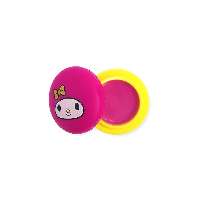 The Crème Shop x Sanrio Hello Kitty Macaron Lip Balm (My Melody Strawberry Ice Cream) Korean Cute Scented Pocket Portable Soothing Advanced Must-Have on-The-go-BrightBean Baby