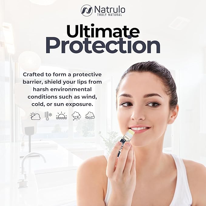 Beef Tallow Lip Balm – Natural Tallow Beeswax Chapstick – Hydrating Moisturizer Grass Fed Bison Tallow Balm Lip Care – Soothes Chapped, Dry Lips, Sensitive Skin – Long Lasting & Vitamin Rich USA-Made-BrightBean Baby