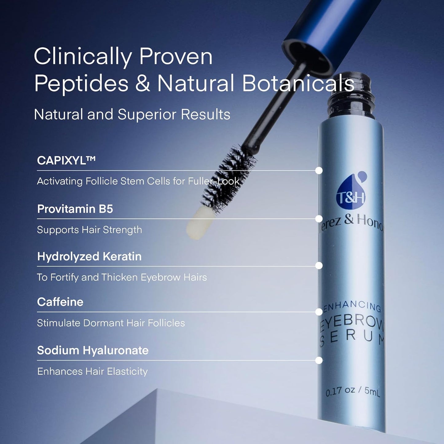 Natural Eyelash Serum with Eyebrow Serum Set - Boost Eyelash Growth Enhancer for Longer, Thicker, Fuller-Looking Lashes and Brows - Gentle & Effective Formular [3 mL + 5mL]-BrightBean Baby