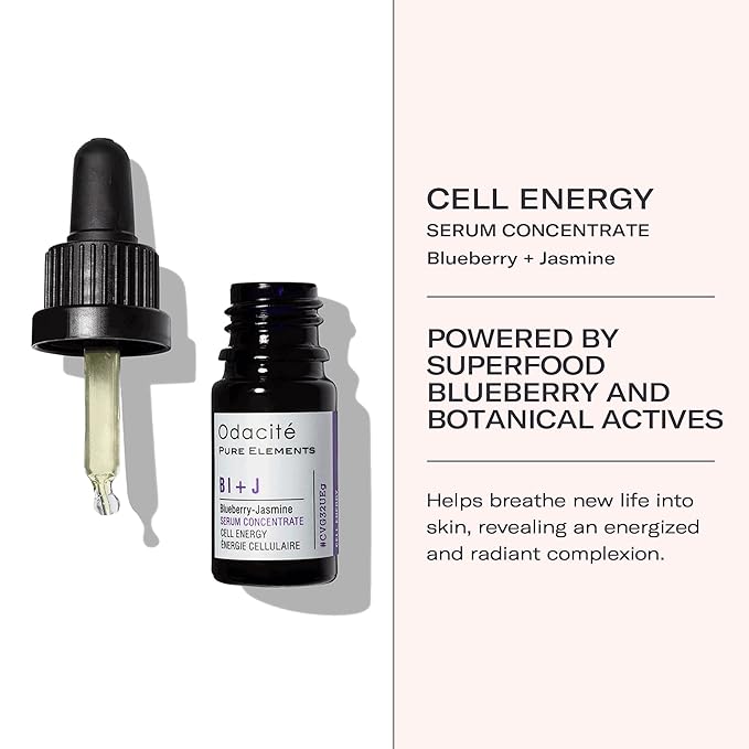 Odacité Anti Aging Serum Concentrate with Blueberry + Jasmine, Hydrating & Skin Brightening Anti-Aging Facial Oil Concentrate for Mature & Tired Skin - 0.17 fl. oz-BrightBean Baby