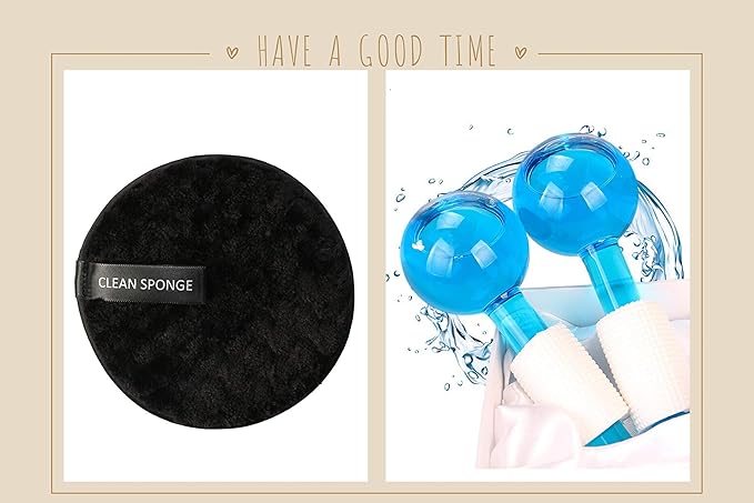 ICE Globes for Facial, 2 PCS Facial Globes for Massage Tool, Facial Roller Cold Skin Massagers, Tighten Skin, Reduce Puffiness and Dark Circles, Enhance Circulation-BrightBean Baby