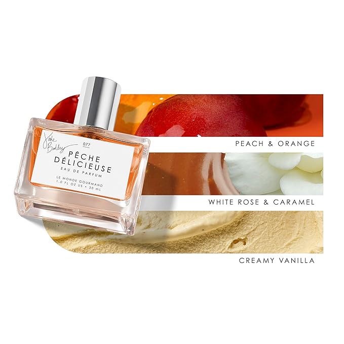Le Monde Gourmand Pêche Délicieuse - Eau de Parfum – 1 fl oz (30 ml) - Peach, Vanilla, Caramel, Rose Perfume Notes-BrightBean Baby