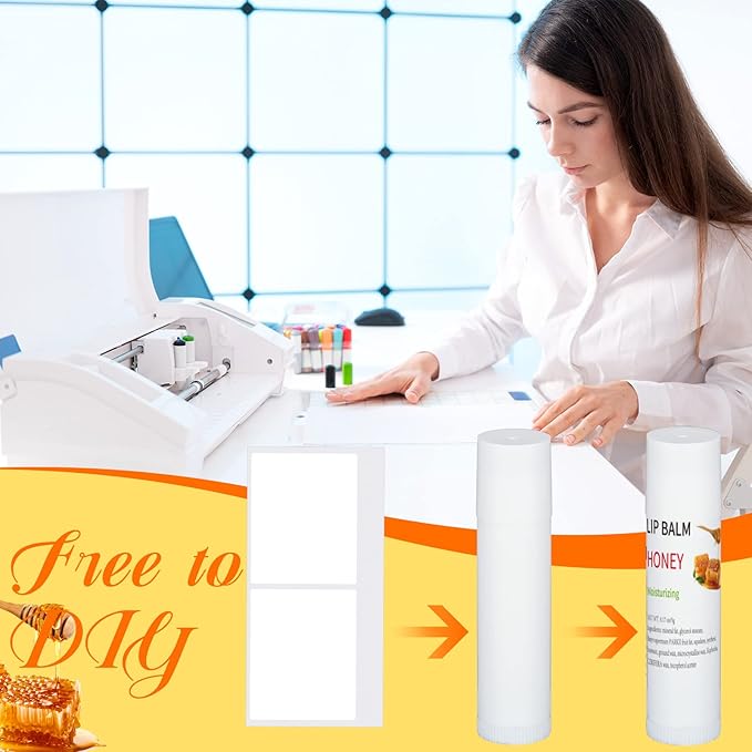 Demissle 150 Pcs Unlabeled Lip Balm Bulk Chapped Stick Blank Mini Lip Balm Gifts Moisturizing Lip Balms Favors for Women Homeless Wedding Bridal Shower Favors Baby Shower Guests Favors(Honey)-BrightBean Baby