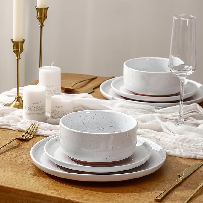 GZG 6 Inch Ceramic Cereal Bowls Set of 4, 28oz Large Soup Salad Pasta Bowls, Porcelain Oatmeal Bowl for Kitchen, Microwave & Dishwasher Safe