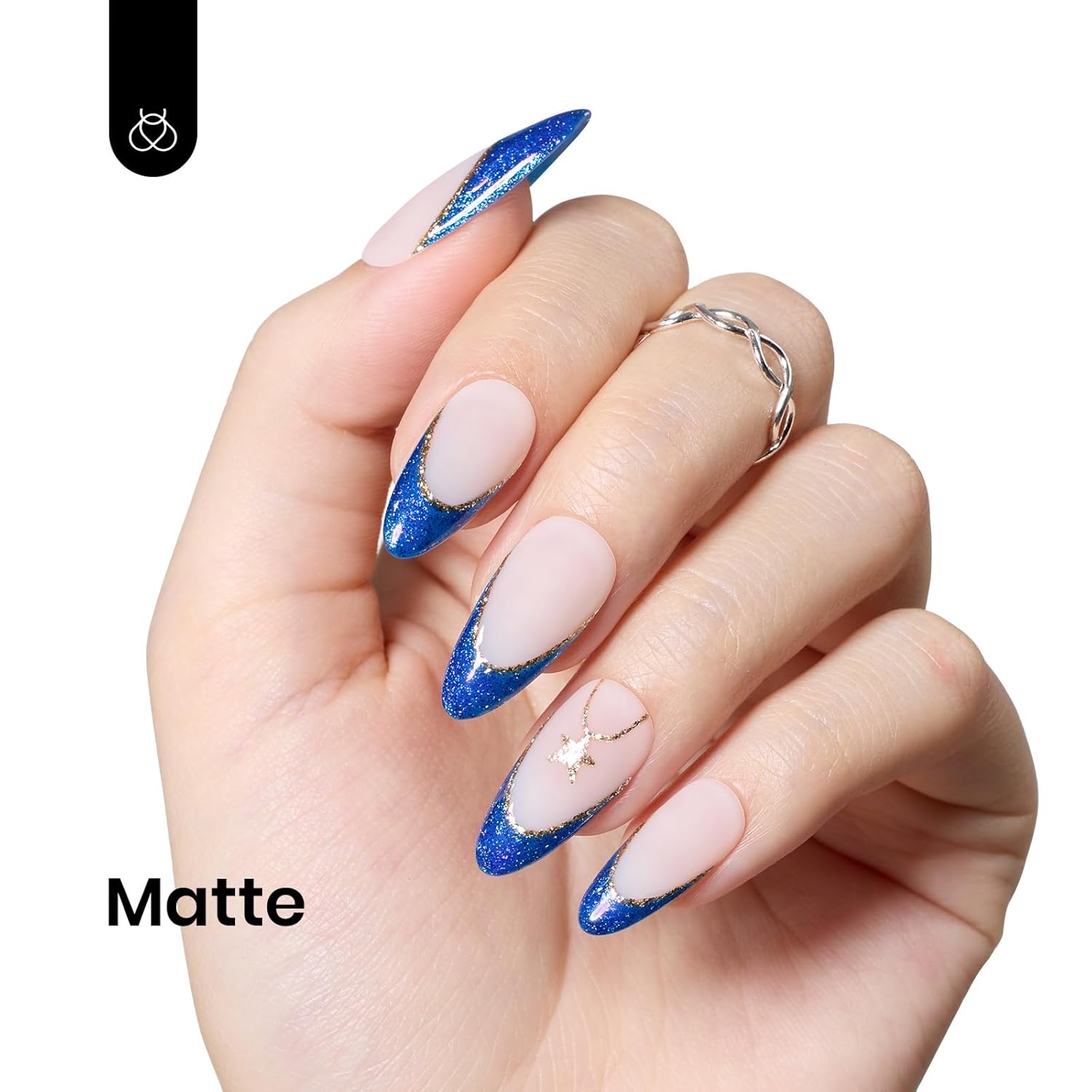 Beetles Glitter Gel Nail Polish, Blue Gel Polish Dark Purple Blue Color Gel Polish Soak Off Gel Nail Art Salon Nail Art DIY Home Nails Gifts for Women Women Manicure, 1 Pcs 15ml-BrightBean Baby