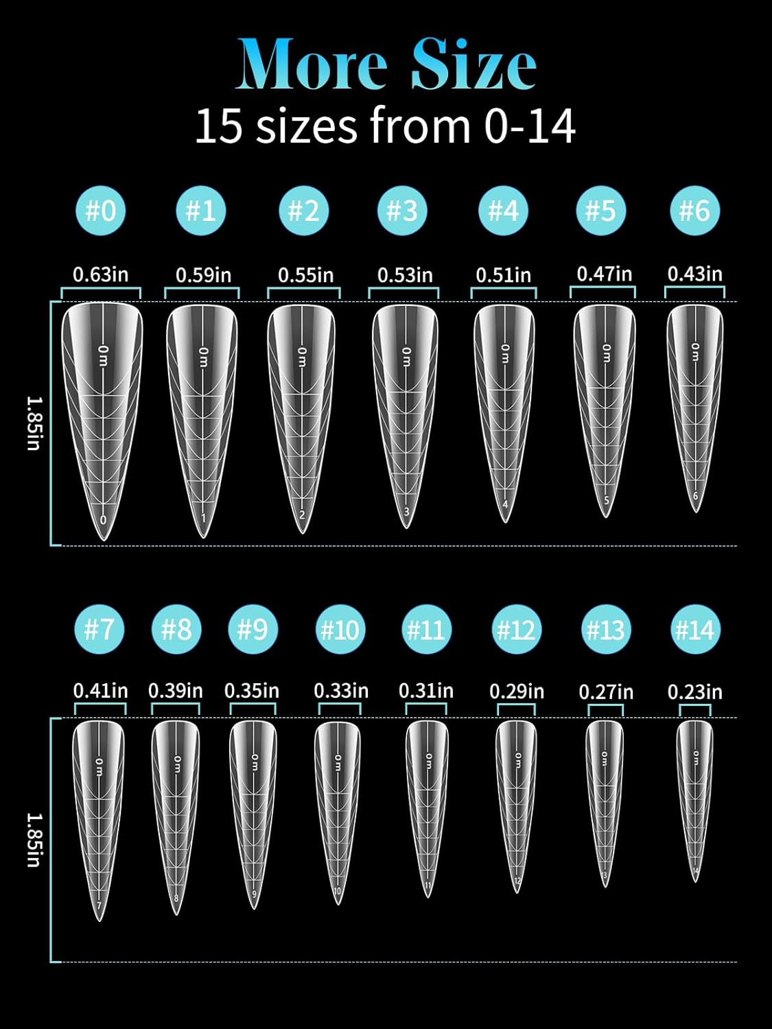 EBANKU Dual Nail Forms for Poly Extension Gel, 450 PCS Pink Nail Forms Reusable Acrylic Nail Molds Sets, 15 Sizes Nail Extension Forms for Builder Gel Manicure Nail Art Design Salon DIY-BrightBean Baby