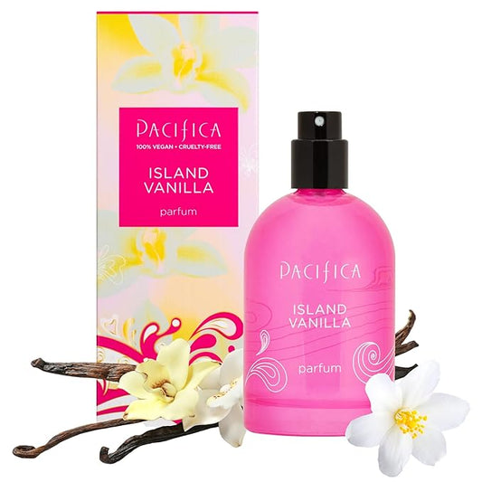 Pacifica Beauty Island Vanilla Spray Perfume – Sweet Tropical Vanilla Gourmand Scent, Long Lasting Everyday Signature Fragrance for Women, Non-Toxic, Vegan, Cruelty-Free Clean Perfume 2oz-BrightBean Baby