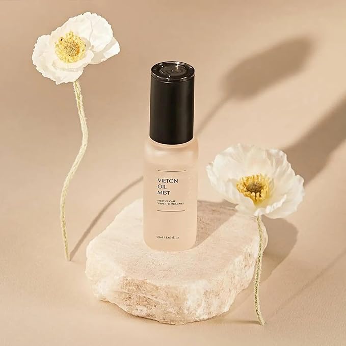 INCELLDERM Riman Vieton Oil Mist | 50ml | Bi-Phasic Hydration with Camellia Seed Oil & Seaberry Water | Korean Skincare Mist for Moisture, Balance & Radiance | Natural Facial Spritz Moisturizer-BrightBean Baby