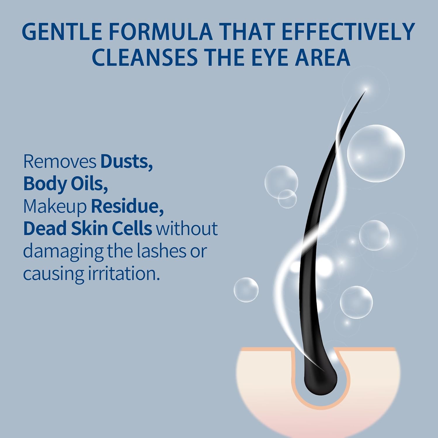 Lash Shampoo Bulk, Eyelash Cleanser for Extensions 2 Liters, Safe Makeup Remover, Non-irritating or Burning Eyelid Foaming Cleanser for Professional Salon and Home Use (Ocean-2L)-BrightBean Baby