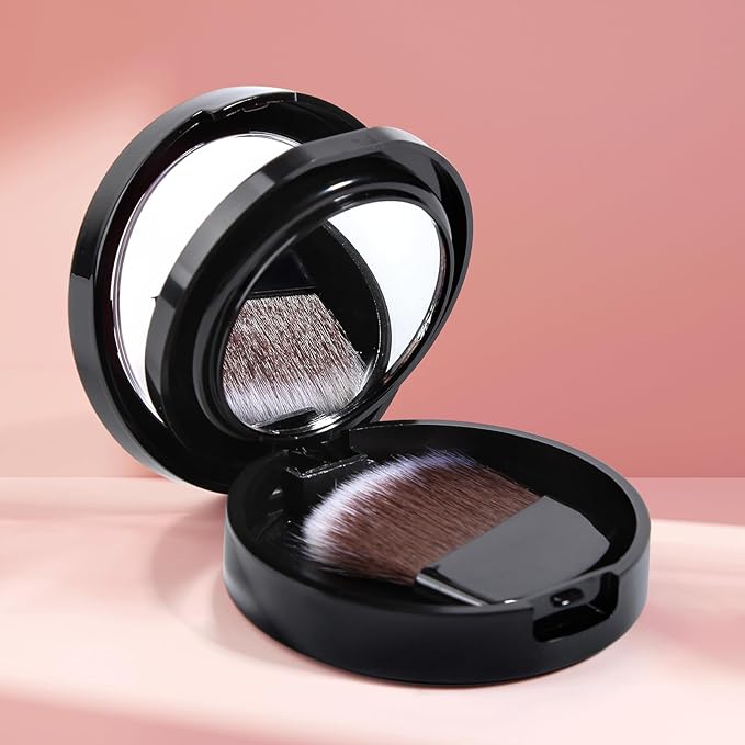 DE'LANCI Hydrating Cream Blush for Cheeks & Lips & Eyeshadow, Creamy & Long-lasting Waterproof Blush Balm, Lightweight Matte Blush for natural look, Travel Size, Highly Pigmented, Built-in Brush, Wine-BrightBean Baby