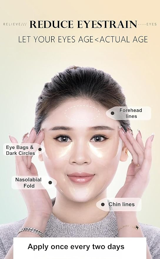 Under Eye Patches - 24K Gold Eye Mask,Moisturizing Serum for Firming, Brightening, and Relieving Eye Fatigue - Under Eye Patches for Dark Circles and Puffiness (gold)-BrightBean Baby