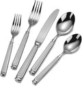 20-Piece 18/10 Stainless Steel Forged Flatware Set Heavy Duty Silverware for 4, Thick Handle, Ideal for Gift